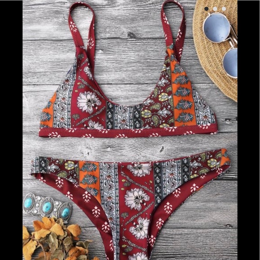 boho bathing suit